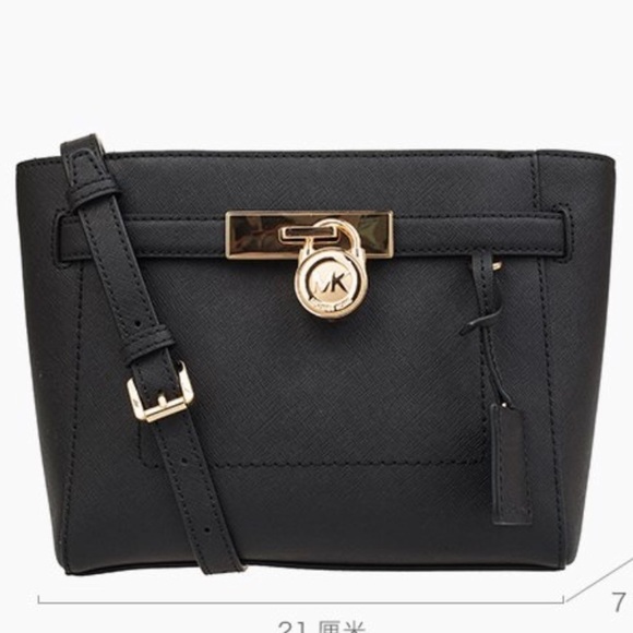 🔥 ON SALE 🔥 Michael Kors Hamilton Traveler Leather Mes… - Picture 1 of 3